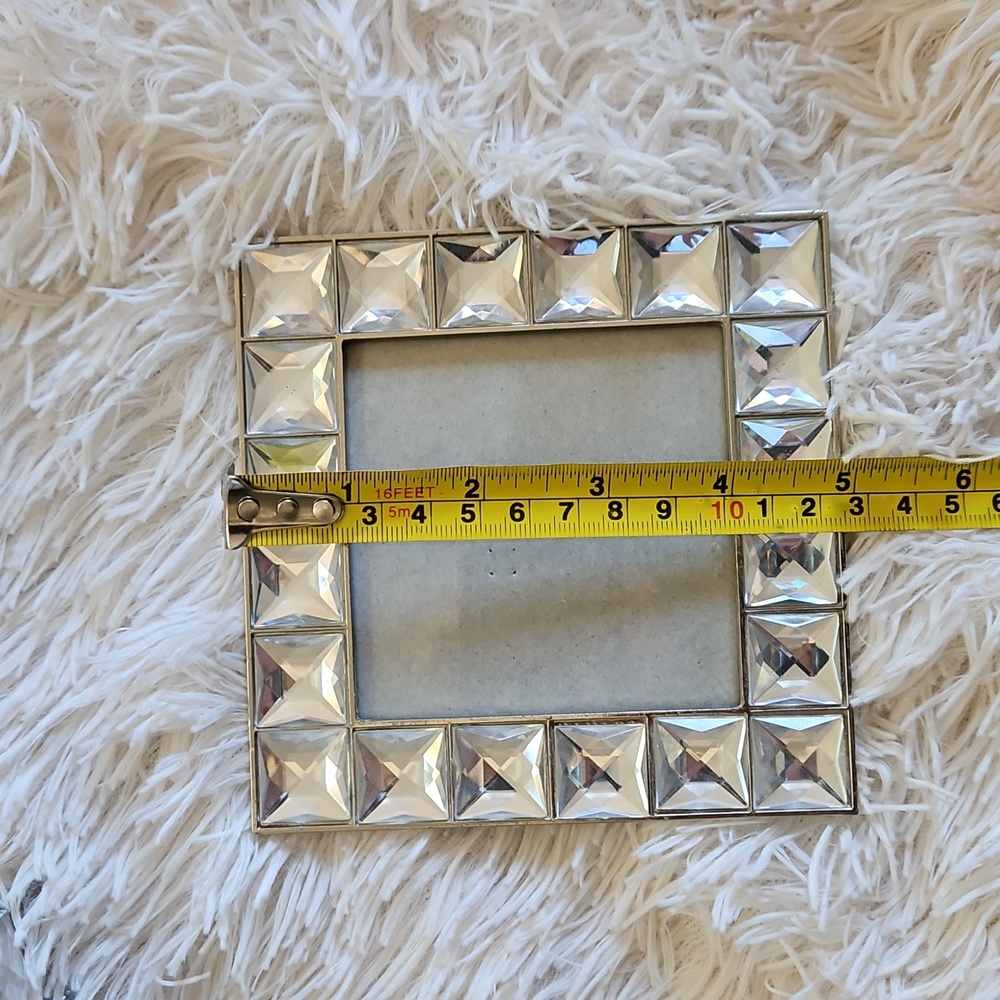 GEMSTONE BLING HOME DECOR SET PICTURE FRAME TRINKET BOXES - Picture 10 of 15